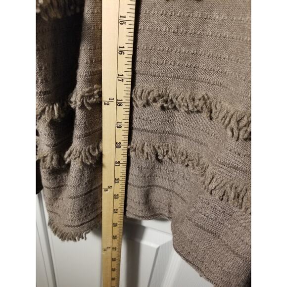 J. JILL Brown Textured Sweater XL Tall Brown Long Sleeve Round Neck Wool Blend - Picture 3 of 7